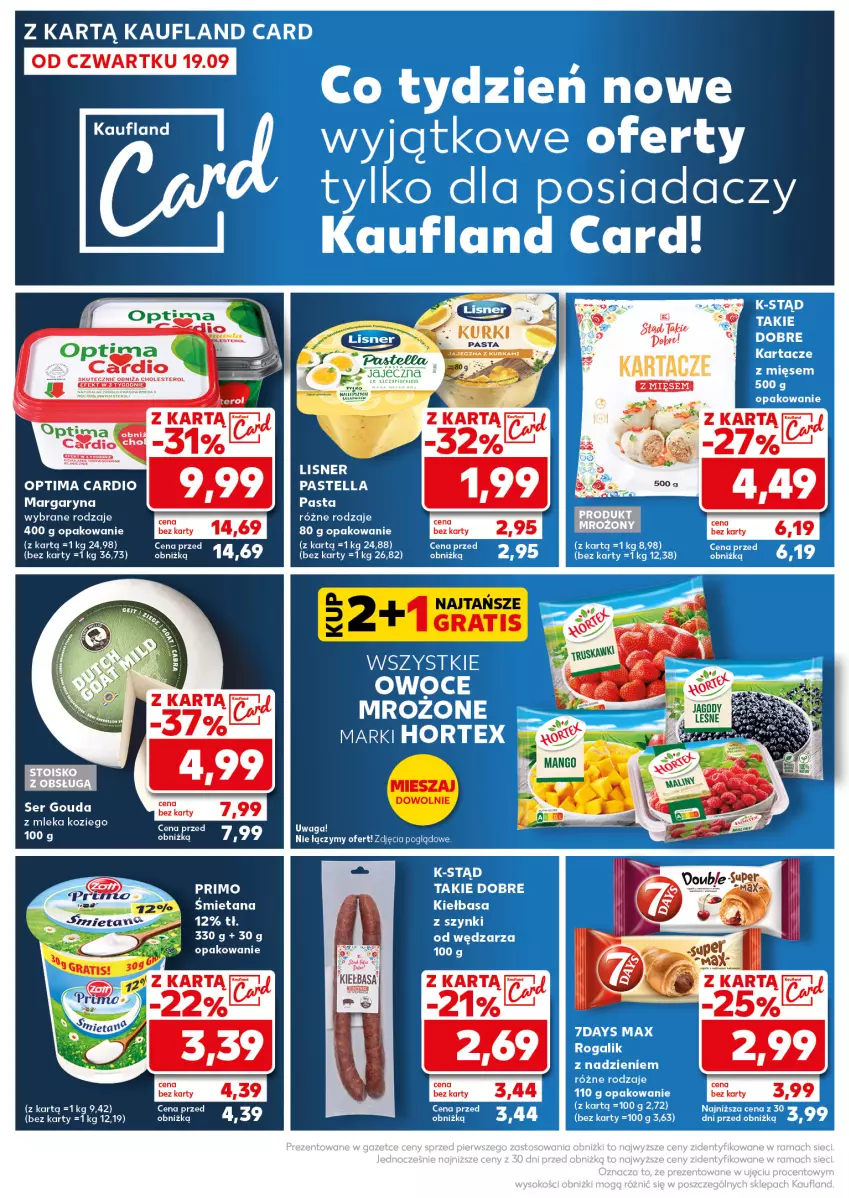 Gazetka promocyjna Kaufland - Kaufland - ważna 23.09 do 25.09.2024 - strona 6 - produkty: Gra, Hortex, Kiełbasa, LG, Lisner, Margaryna, Owoce, Pastella, Rogal, Waga