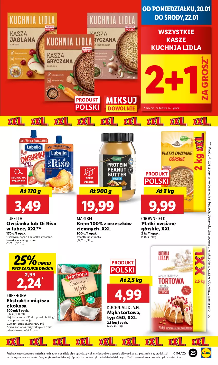 Gazetka promocyjna Lidl - GAZETKA - ważna 20.01 do 22.01.2025 - strona 29 - produkty: Bell, Bella, Kokos, Kuchnia, Lubella, Mąka, Mąka tortowa, Owsianka, Płatki owsiane