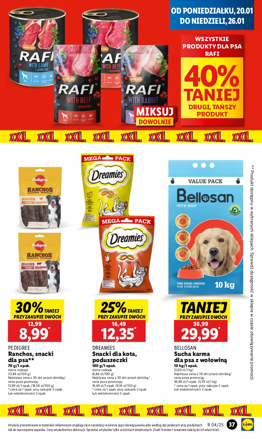 Gazetka promocyjna Lidl - GAZETKA - ważna 20.01 do 22.01.2025 - strona 41 - produkty: Bell, Pedigree, Sucha karma