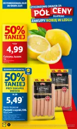 Gazetka promocyjna Lidl - GAZETKA - Gazetka - ważna od 22.01 do 22.01.2025 - strona 4 - produkty: Parówki, Parówki z szynki, Cytryny, PIKOK