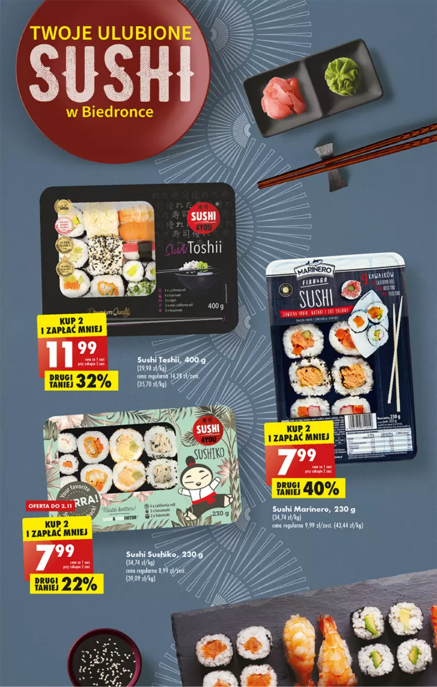 Gazetka promocyjna Biedronka - W tym tygodniu P - ważna 07.11 do 12.11.2022 - strona 19 - produkty: Fa, Sushi