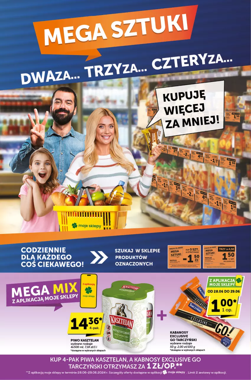 Gazetka promocyjna ABC - ważna 27.06 do 09.07.2024 - strona 6 - produkty: Kabanos, Kasztelan, Piwa, Tarczyński