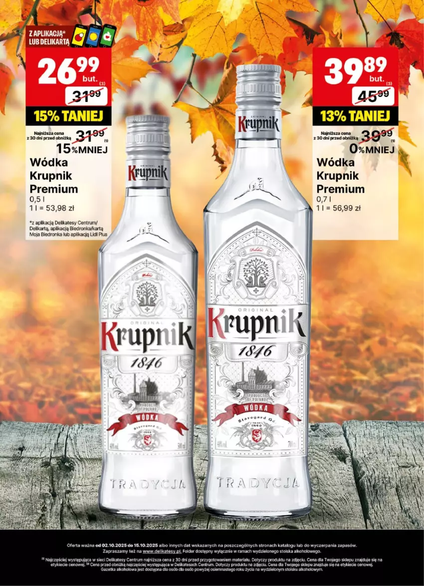 Gazetka promocyjna Delikatesy Centrum - Delibarek DC40-DC41 - ważna 02.10 do 15.10.2025 - strona 10 - produkty: Dron, Krupnik, Rama, Rum, Wódka