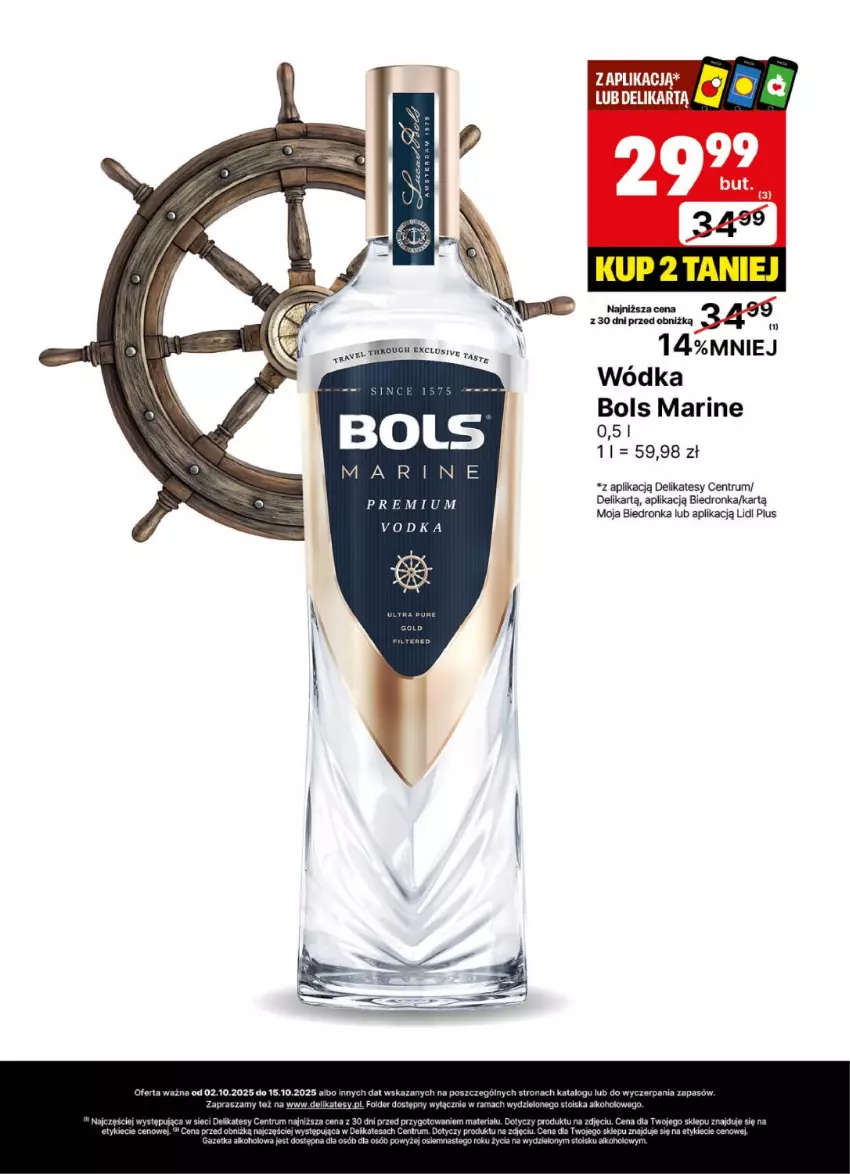 Gazetka promocyjna Delikatesy Centrum - Delibarek DC40-DC41 - ważna 02.10 do 15.10.2025 - strona 12 - produkty: Bols, Dron, Pur, Rum, Wódka