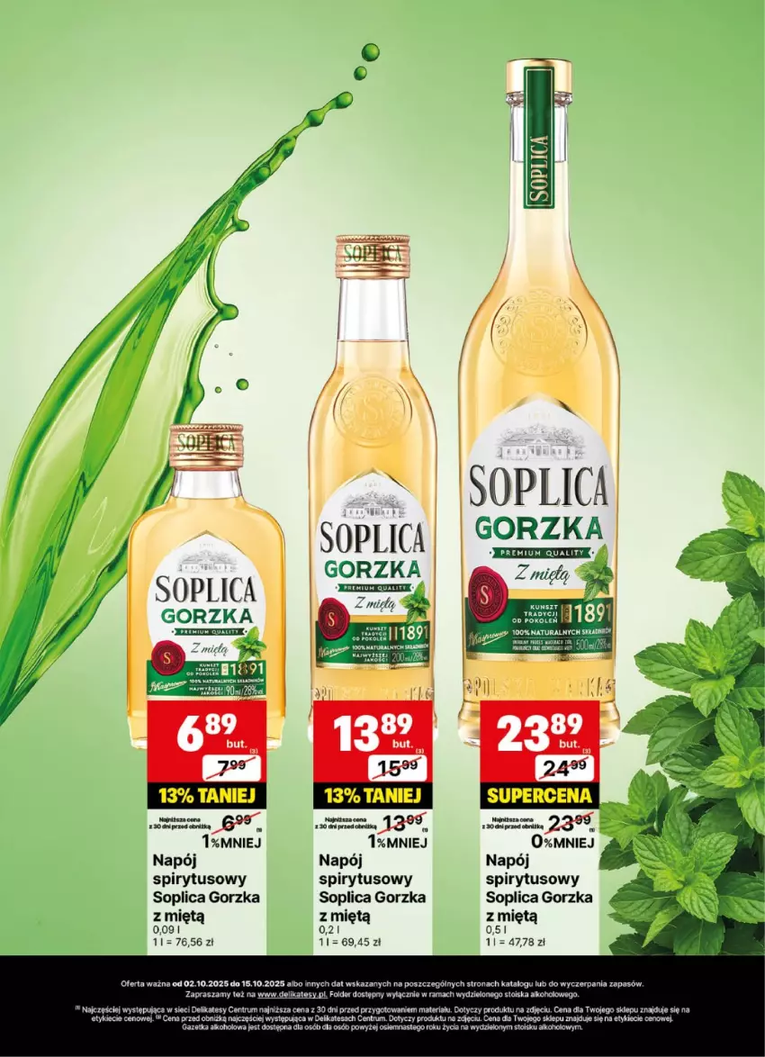 Gazetka promocyjna Delikatesy Centrum - Delibarek DC40-DC41 - ważna 02.10 do 15.10.2025 - strona 16 - produkty: Fa, Napój, Rama, Rum, Soplica