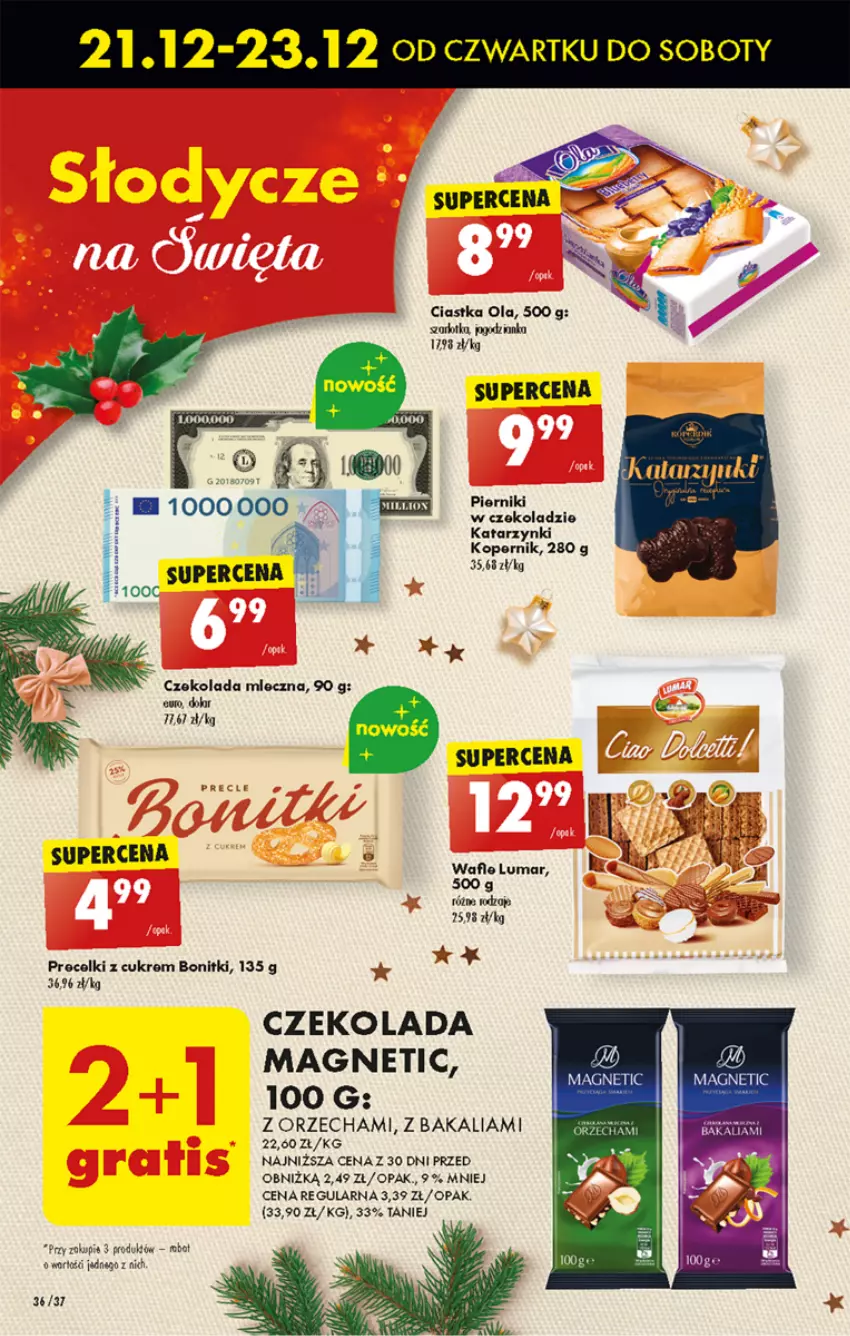 Gazetka promocyjna Biedronka - Od czwartku - ważna 04.01 do 10.01.2024 - strona 40 - produkty: Bonitki, Ciastka, Czekolada, Czekolada mleczna, Wafle