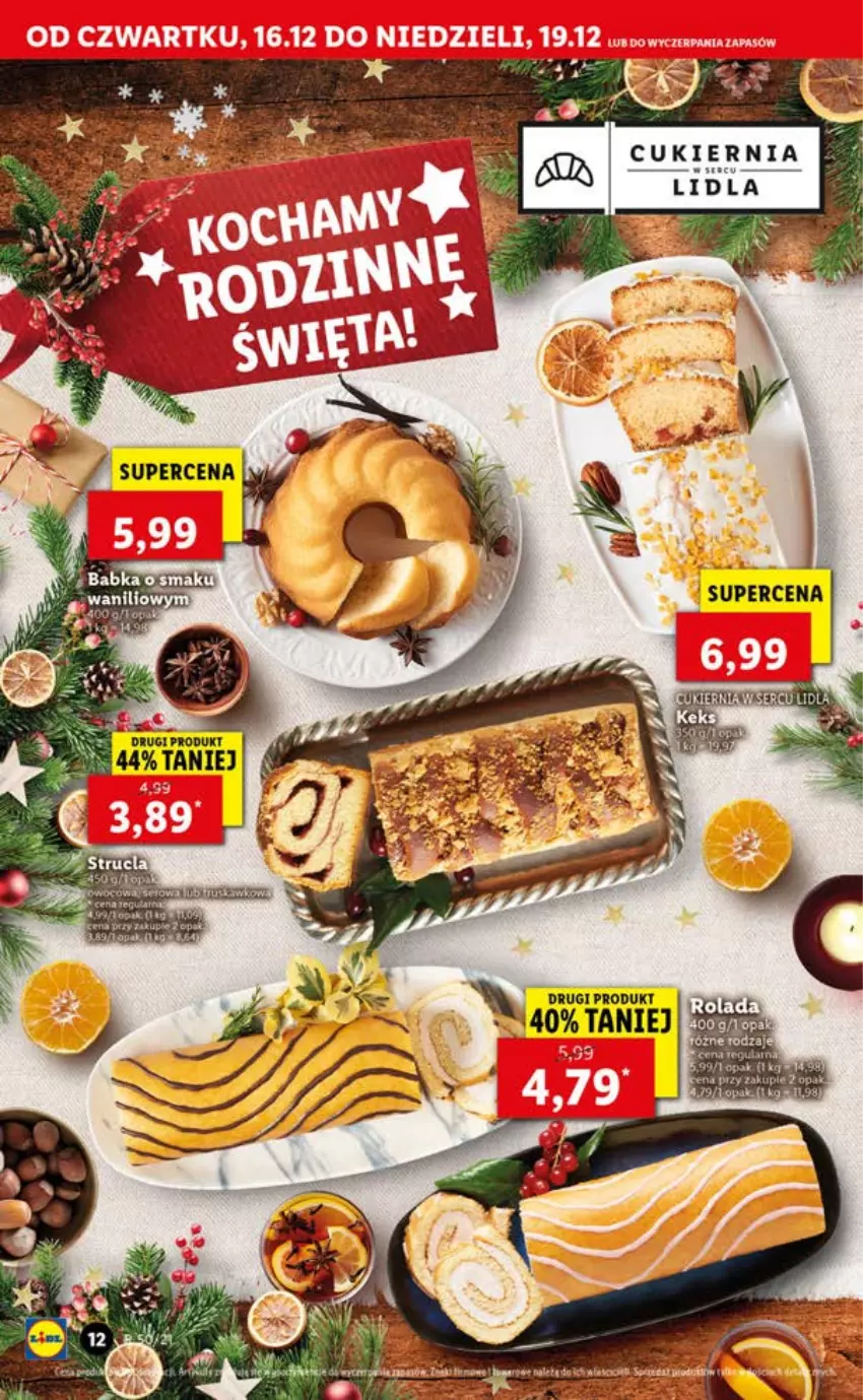 Gazetka promocyjna Lidl - GAZETKA OD 16.12 DO 19.12 - ważna 16.12 do 19.12.2021 - strona 12 - produkty: Cukier