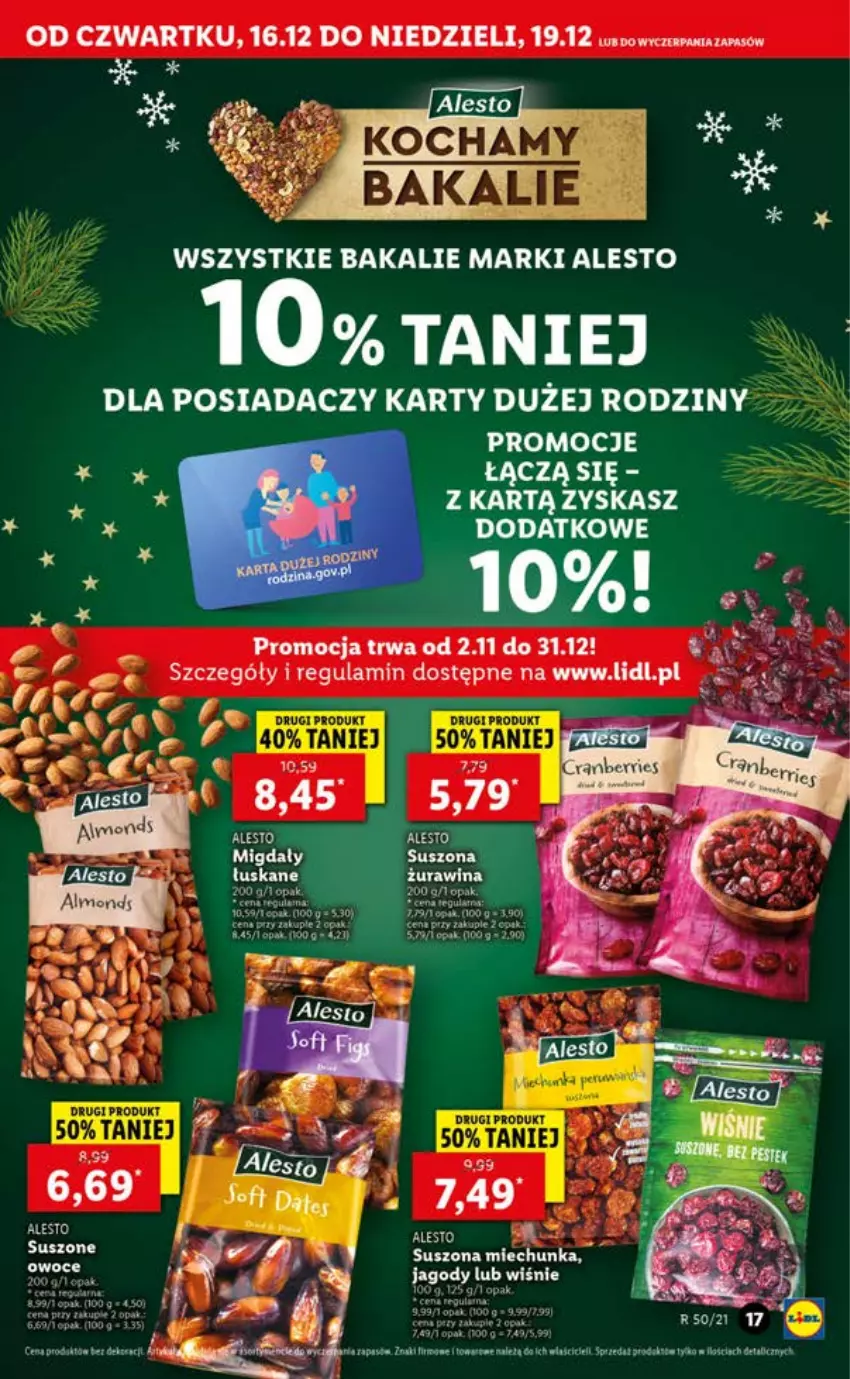 Gazetka promocyjna Lidl - GAZETKA OD 16.12 DO 19.12 - ważna 16.12 do 19.12.2021 - strona 17 - produkty: Fa, Koc, Owoce, Por