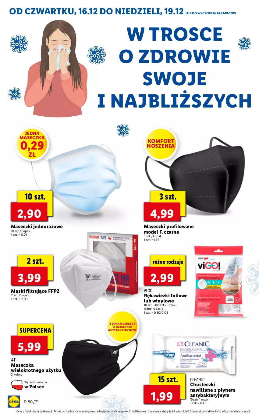 Gazetka promocyjna Lidl - GAZETKA OD 16.12 DO 19.12 - ważna 16.12 do 19.12.2021 - strona 66 - produkty: Chusteczki, Cleanic, JBL, Zdrowie