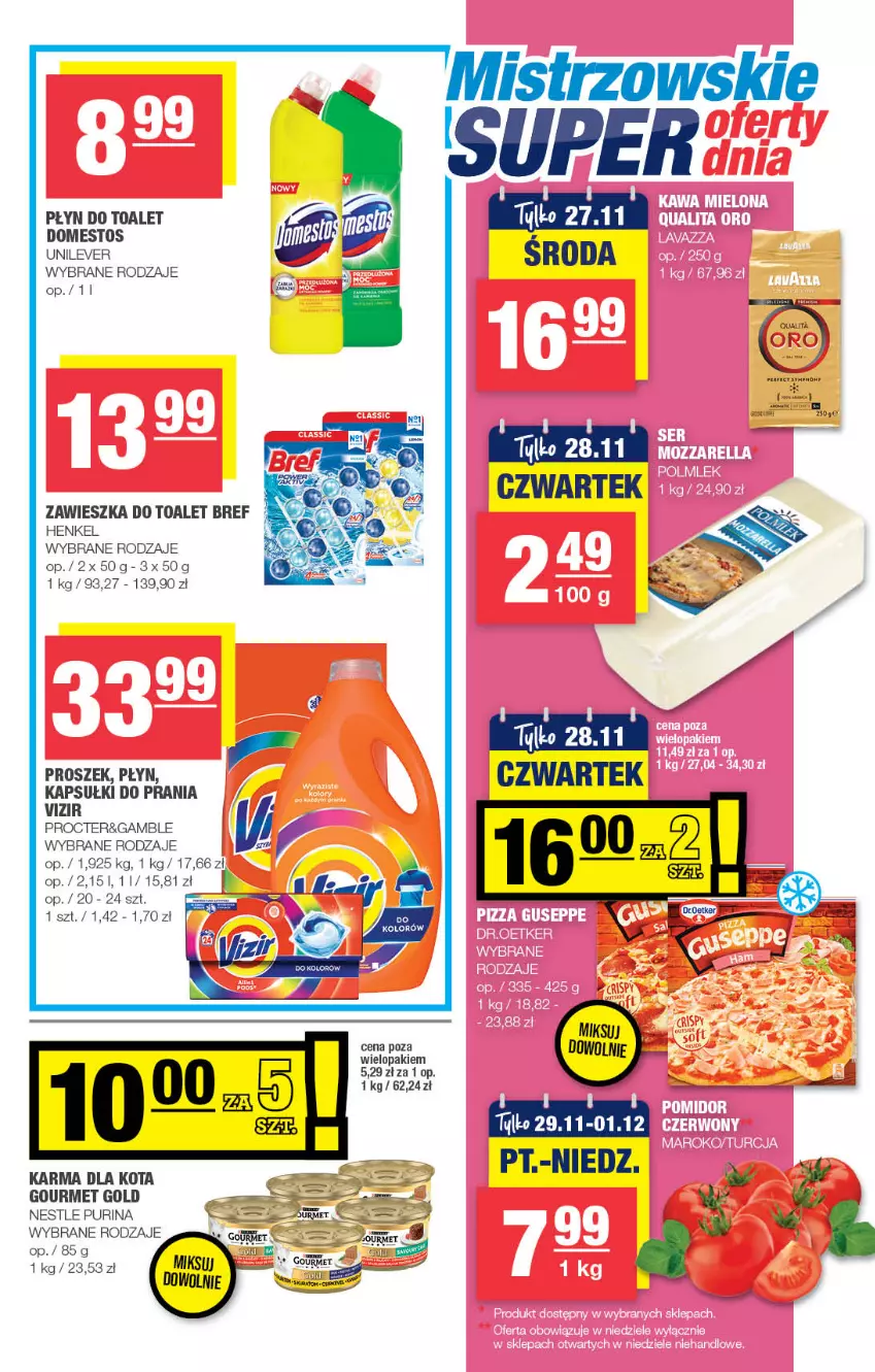 Gazetka promocyjna Spar - Spar - ważna 17.11 do 27.11.2024 - strona 7 - produkty: Bref, Domestos, Gourmet Gold, Kapsułki do prania, Pur, Purina, Vizir