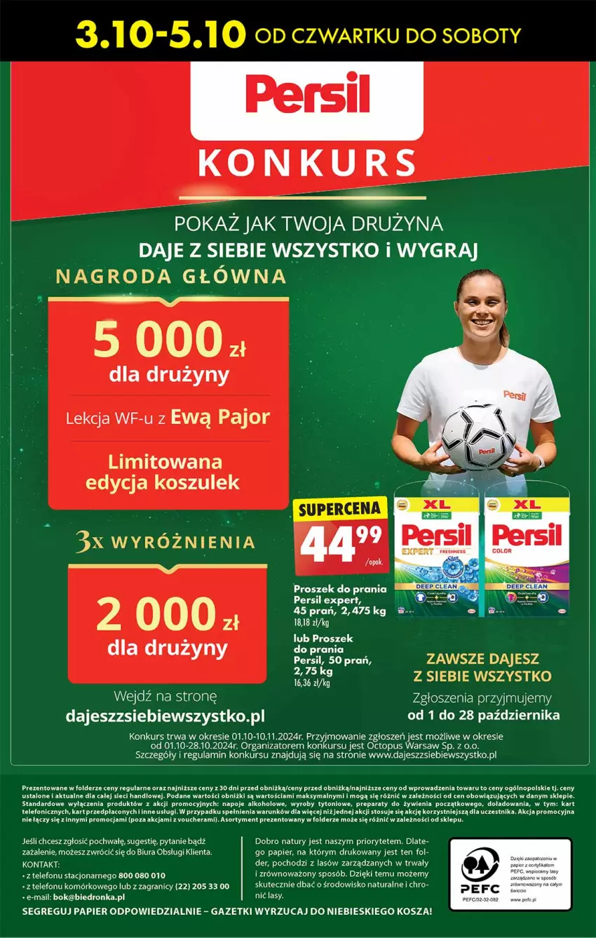 Gazetka promocyjna Biedronka - Od czwartku - ważna 03.10 do 09.10.2024 - strona 56 - produkty: Dron, Fa, Gra, Kosz, LG, Napoje, Papier, Persil, Proszek do prania, Telefon, Top