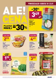 Gazetka promocyjna Aldi - ALE! CENA - Gazetka - ważna od 23.01 do 23.01.2021 - strona 7 - produkty: All Seasons, Makaron, Dawtona, Ser, Korniszony, Zupa, Tera, Fasola, Ormiański chleb, Chleb, Fa