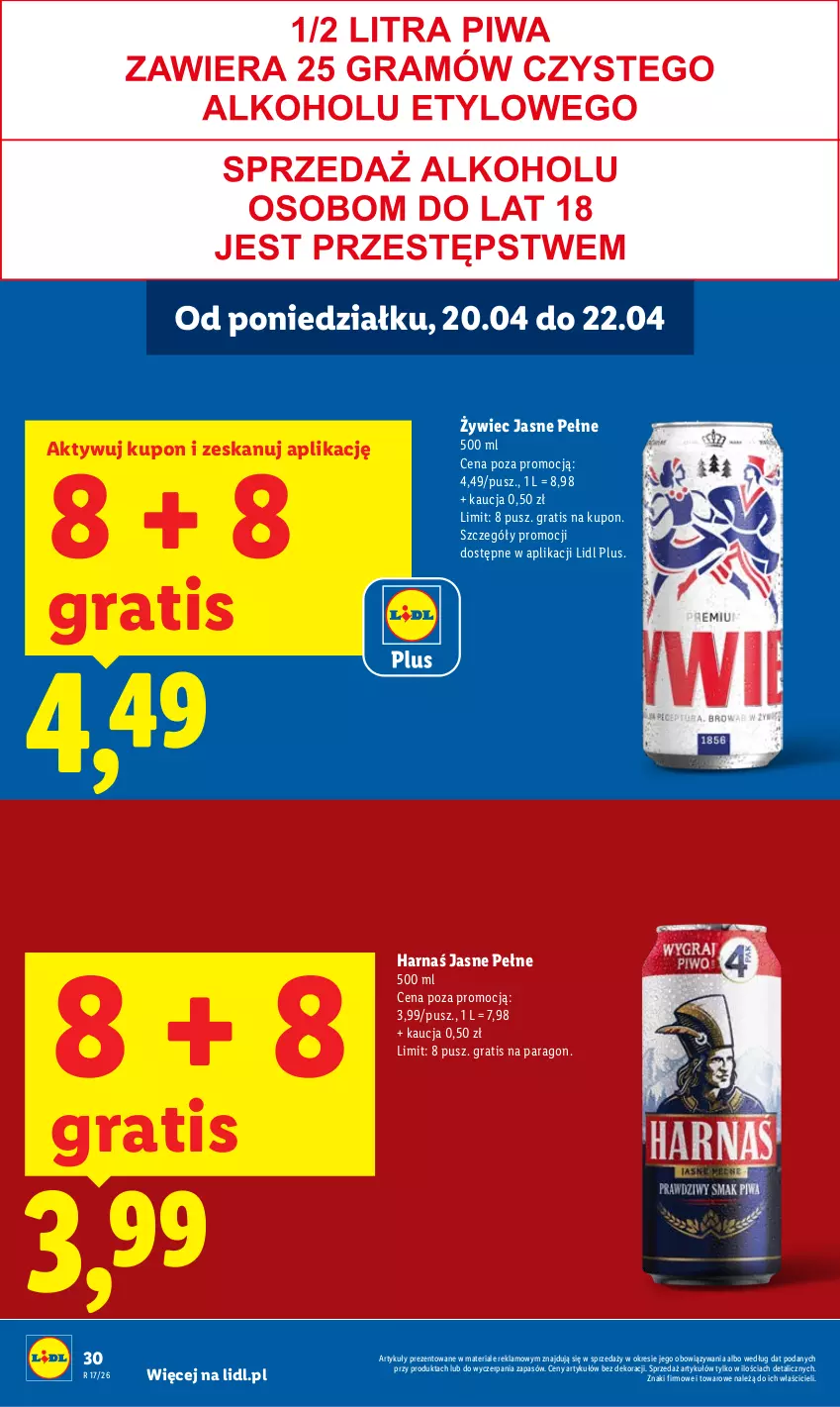 Gazetka promocyjna Lidl - Gazetka ważna od 20.04 do 22.04 - ważna 20.04 do 22.04.2026 - strona 30 - produkty: Gra, Harnaś