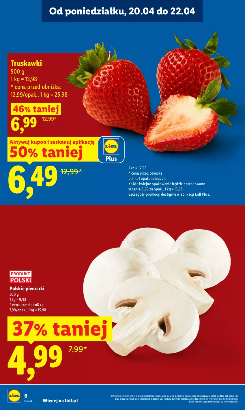 Gazetka promocyjna Lidl - Gazetka ważna od 20.04 do 22.04 - ważna 20.04 do 22.04.2026 - strona 6 - produkty: Olej, Piec, Truskawki