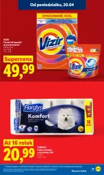Gazetka promocyjna Lidl - Gazetka ważna od 20.04 do 22.04 - Gazetka - ważna od 22.04 do 22.04.2026 - strona 29 - produkty: Papier, Papier toaletowy, Vizir, Flora, Kapsułki do prania