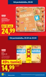 Gazetka promocyjna Lidl - Gazetka ważna od 20.04 do 22.04 - Gazetka - ważna od 22.04 do 22.04.2026 - strona 4 - produkty: Ser, Jaja, Pilos, Gouda