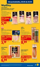 Gazetka promocyjna Lidl - Gazetka ważna od 20.04 do 22.04 - Gazetka - ważna od 22.04 do 22.04.2026 - strona 49 - produkty: Kurczak, Parówki, Parówki z szynki, Szynka, Kiełbasa krucha, PIKOK, Boczek, Kabanos, Kiełbasa