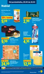 Gazetka promocyjna Lidl - Gazetka ważna od 20.04 do 22.04 - Gazetka - ważna od 22.04 do 22.04.2026 - strona 51 - produkty: Ser, Jaja, Mlekovita, Tonik, Baton, Deser, Batonik twarogowy, Kinder, Mleko