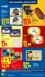 Gazetka promocyjna Lidl - Gazetka ważna od 20.04 do 22.04 - Gazetka - ważna od 22.04 do 22.04.2026 - strona 60 - produkty: Gra, Bourbon, Lody, Baton, Mango, Brownie