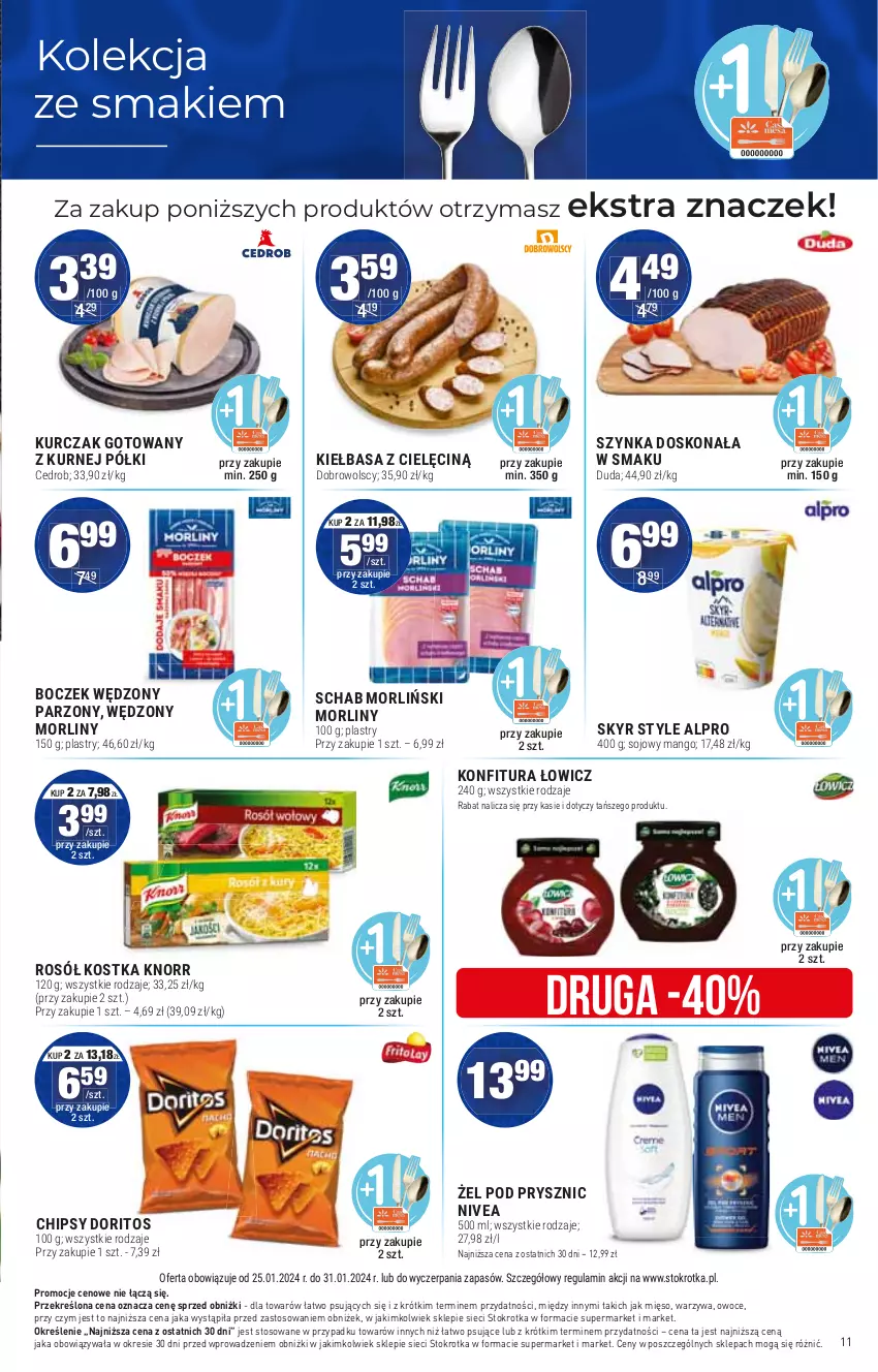 Gazetka promocyjna Stokrotka - Supermarket - ważna 25.01 do 31.01.2024 - strona 11 - produkty: Mięso, Owoce, Warzywa