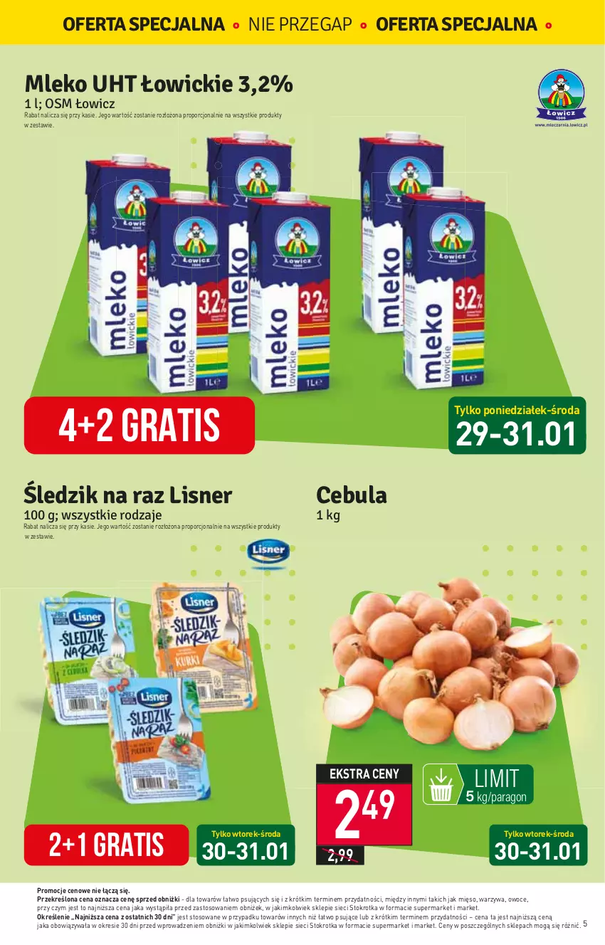 Gazetka promocyjna Stokrotka - Supermarket - ważna 25.01 do 31.01.2024 - strona 5 - produkty: Cebula, Gra, Mięso, Owoce, Por, Warzywa