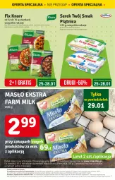 Gazetka promocyjna Stokrotka - Supermarket - Gazetka - ważna od 31.01 do 31.01.2024 - strona 3 - produkty: Warzywa, Ser, Por, Gra, Rama, Tran, Serek, Farm Milk, Owoce, Aksam, Twój Smak, Mięso, Knorr, Fa