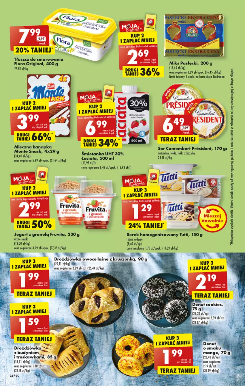 Gazetka promocyjna Biedronka - Gazetka - Biedronka.pl - ważna 05.12 do 10.12.2022 - strona 24 - produkty: AEG, Camembert, Donut, Dron, Flora, Gin, Gra, Mango, Owoce, Ser, Serek, Tera