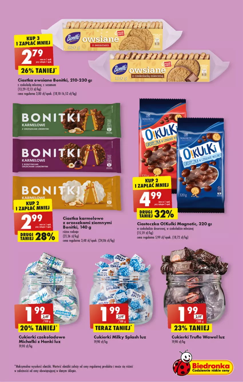 Gazetka promocyjna Biedronka - Gazetka - Biedronka.pl - ważna 05.12 do 10.12.2022 - strona 31 - produkty: Bonitki, Ciastka, Cukier, Cukierki, Cukierki czekoladowe, Deser, Dron, Michałki, Ser, Sezam, Sok, Tera, Wawel