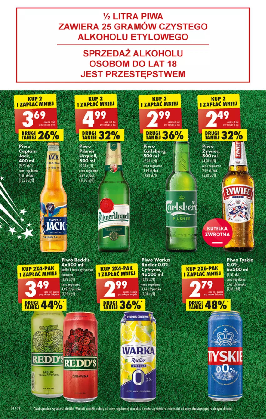 Gazetka promocyjna Biedronka - Gazetka - Biedronka.pl - ważna 05.12 do 10.12.2022 - strona 38 - produkty: Carlsberg, Fa, Gra, Piwa, Piwo, Radler, Redd's, Sok, Warka