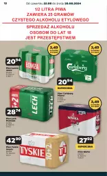 Gazetka promocyjna Netto - Artykuły spożywcze - Gazetka - ważna od 28.08 do 28.08.2024 - strona 12 - produkty: Piwa, Piwo, Gra, Tyskie, Warka, Carlsberg, Lech Premium