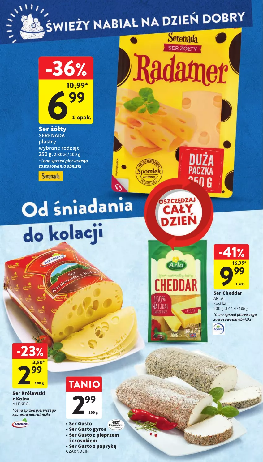 Gazetka promocyjna Intermarche - Gazetka Intermarche - ważna 11.01 do 17.01.2024 - strona 20 - produkty: Cheddar, Gyros, Królewski, Pieprz, Ser