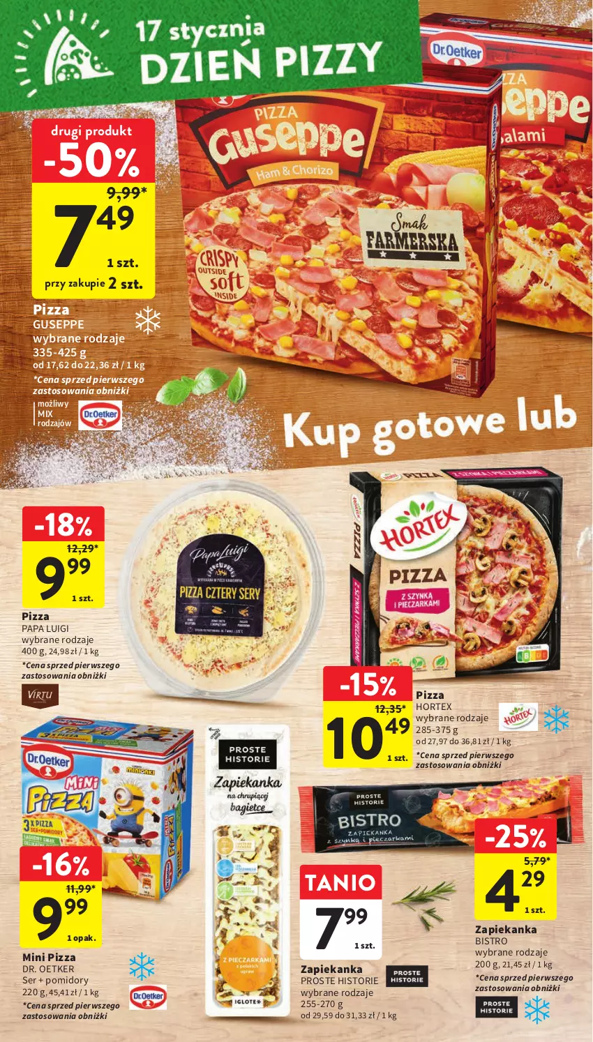 Gazetka promocyjna Intermarche - Gazetka Intermarche - ważna 11.01 do 17.01.2024 - strona 22 - produkty: Dr. Oetker, Hortex, Pizza, Pomidory, Ser, Zapiekanka