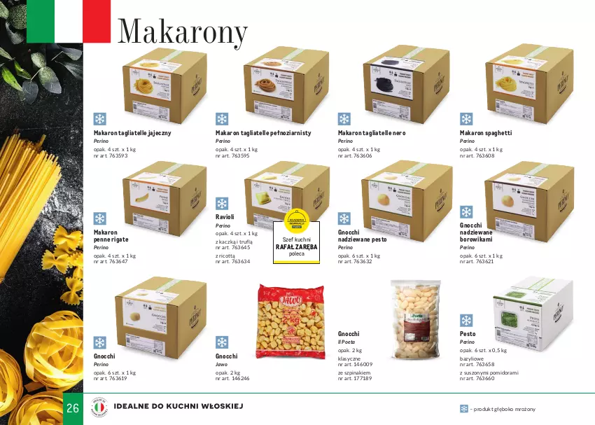 Gazetka promocyjna Makro - Tak smakuje Italia 2022 - ważna 01.05 do 30.06.2022 - strona 26 - produkty: Bazyl, Fa, Gnocchi, Makaron, Penne, Pesto, Spaghetti, Szpinak, Tagliatelle