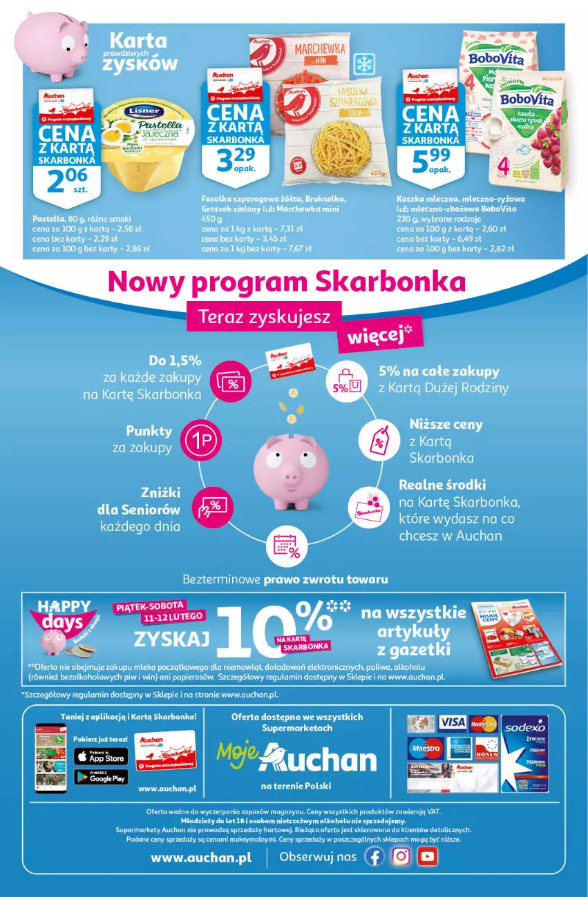 Gazetka promocyjna Auchan - Tygdniowe przeNISKIE CENY Moje Auchan - ważna 10.02 do 16.02.2022 - strona 4 - produkty: BoboVita, Papier, Ryż, Ser