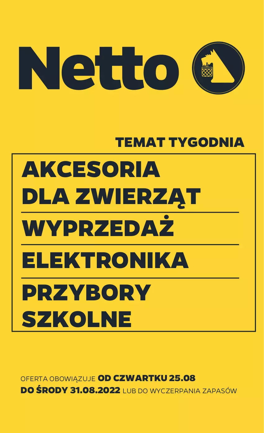 Gazetka promocyjna Netto - Akcesoria i dodatki - ważna 25.08 do 31.08.2022 - strona 1 - produkty: Elektronika