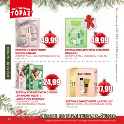 Gazetka promocyjna Topaz - Gazetka - Gazetka - ważna od 31.12 do 31.12.2023 - strona 16 - produkty: Bruno Banani, Gin, Dezodorant, Perfum, La Rive, C-Thru