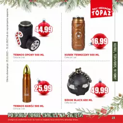 Gazetka promocyjna Topaz - Gazetka - Gazetka - ważna od 31.12 do 31.12.2023 - strona 23 - produkty: Termos, Lack, Opony, Kubek termiczny, Kubek