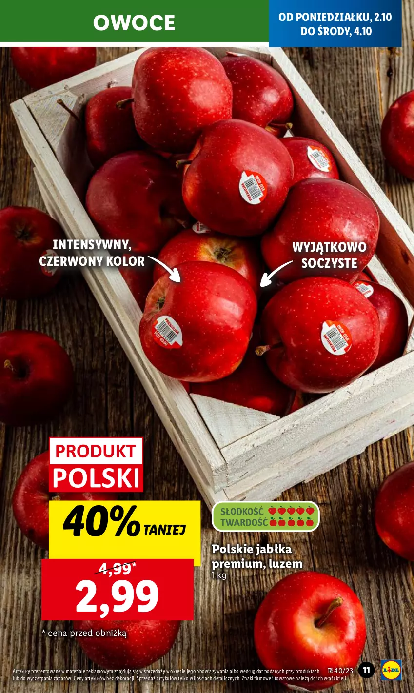 Gazetka promocyjna Lidl - GAZETKA - ważna 02.10 do 04.10.2023 - strona 17 - produkty: Jabłka, Owoce