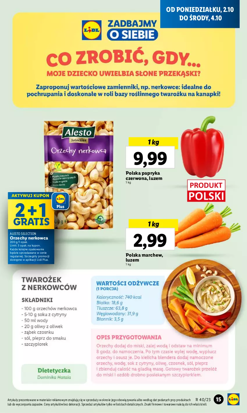 Gazetka promocyjna Lidl - GAZETKA - ważna 02.10 do 04.10.2023 - strona 23 - produkty: Gra, Olej, Papryka, Papryka czerwona