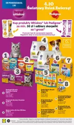 Gazetka promocyjna Lidl - GAZETKA - Gazetka - ważna od 04.10 do 04.10.2023 - strona 54 - produkty: Przekąski dla kota, Whiskas, Przysmaki, Pedigree, Sucha karma