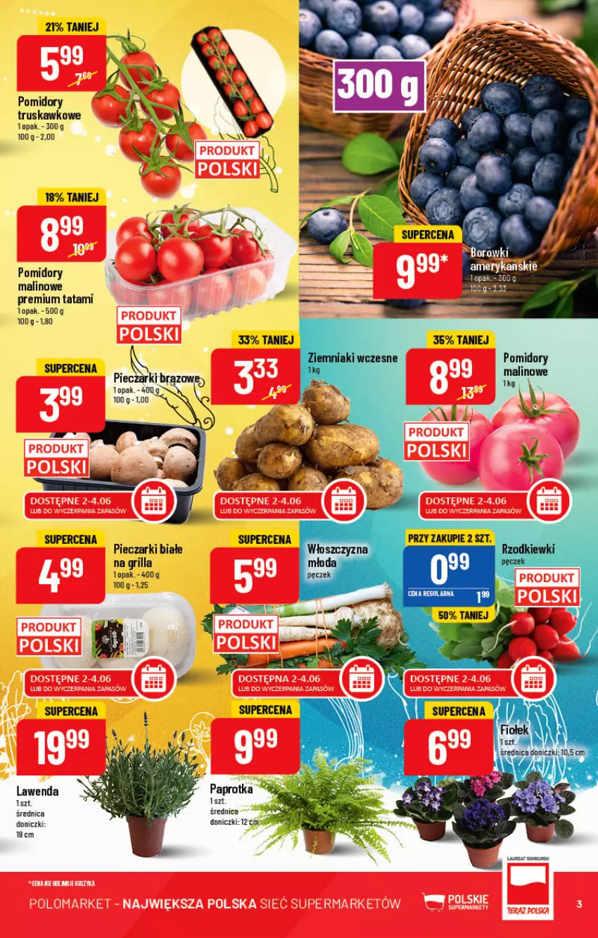 Gazetka promocyjna PoloMarket - Gazetka pomocyjna - ważna 01.06 do 07.06.2022 - strona 3 - produkty: Grill, Piec, Pomidory