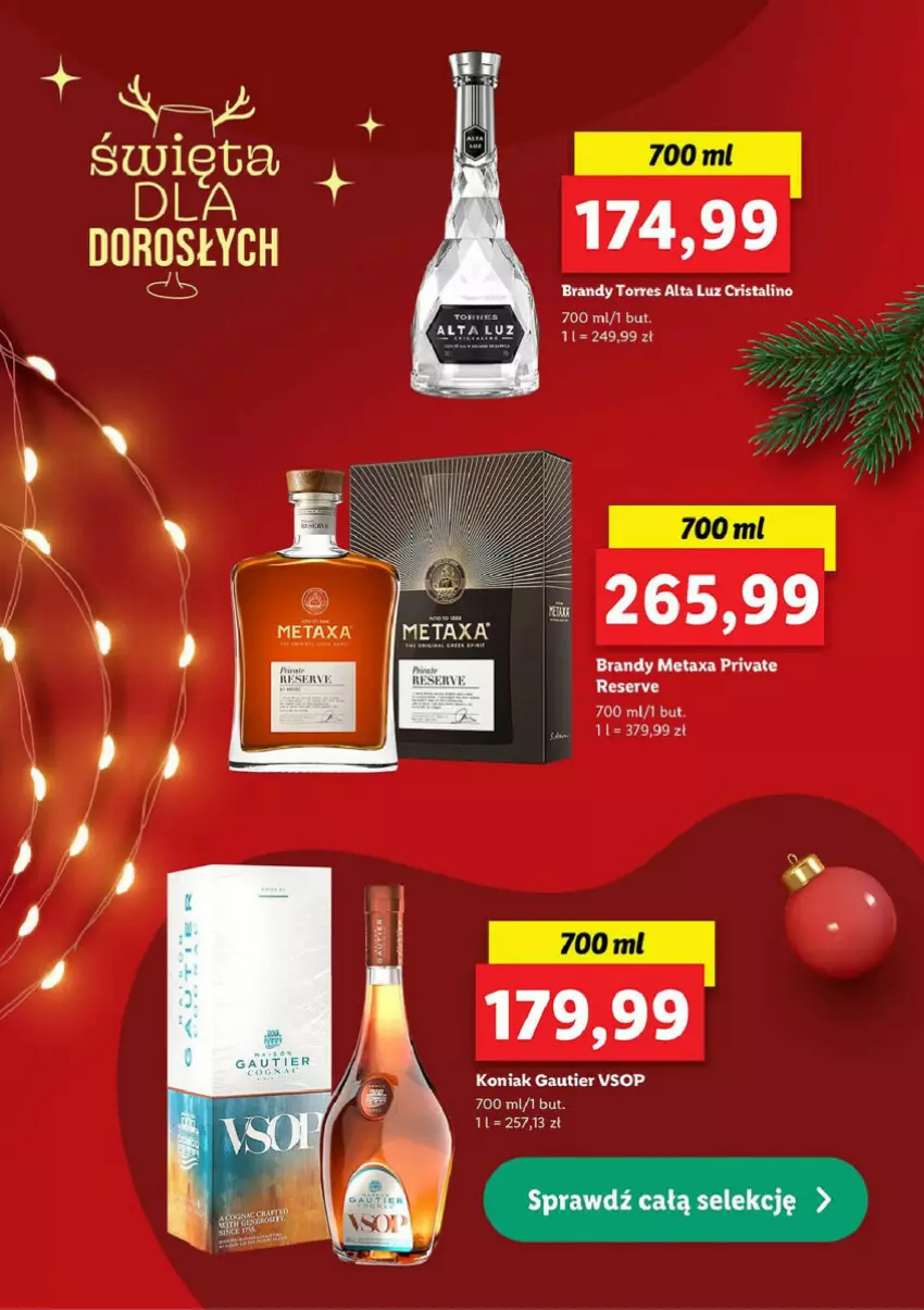 Gazetka promocyjna Lidl - ważna 01.12 do 24.12.2023 - strona 4 - produkty: Brandy, Metaxa, Ser