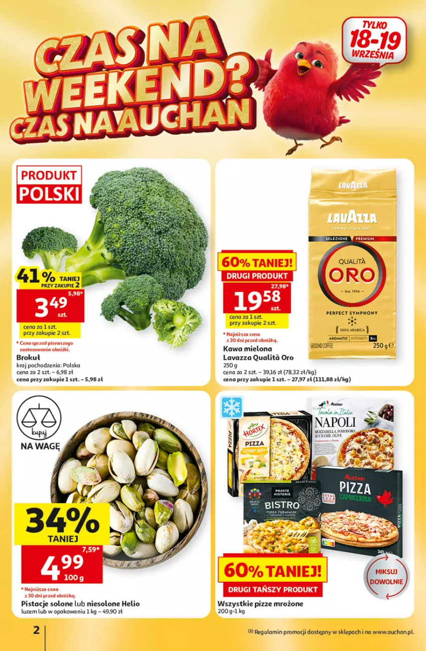 Gazetka promocyjna Auchan - Gazetka 30 Lat Hipermarket Auchan - ważna 17.09 do 23.09.2026 - strona 2 - produkty: Helio, Kawa, Kawa mielona, Lavazza, Pistacje