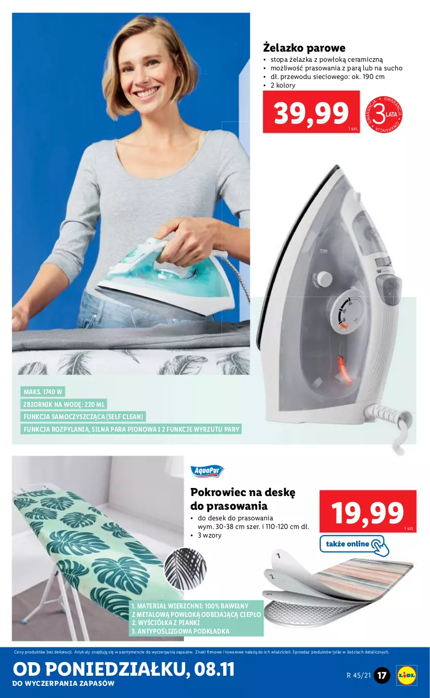 Gazetka promocyjna Lidl - GAZETKA - ważna 08.11 do 15.11.2021 - strona 17 - produkty: Podkład, Podkładka, Pokrowiec, Pokrowiec na deskę, Top