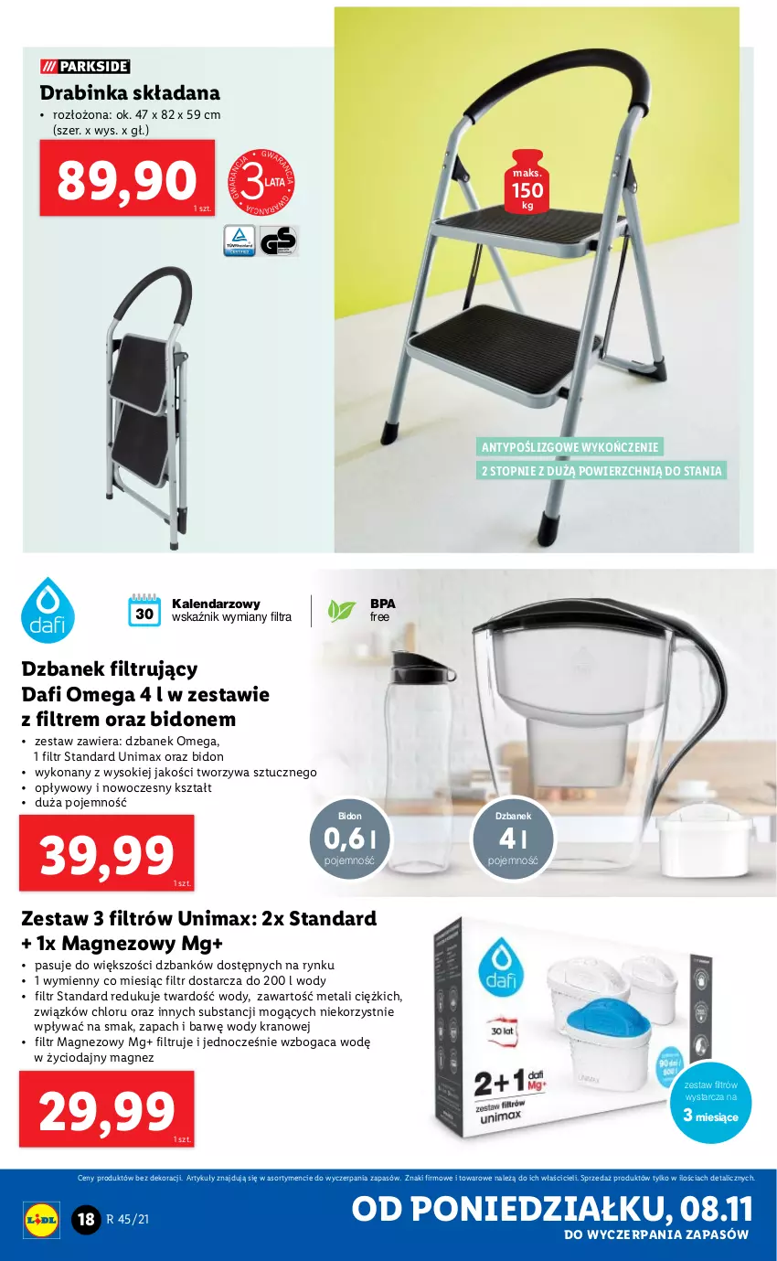 Gazetka promocyjna Lidl - GAZETKA - ważna 08.11 do 15.11.2021 - strona 18 - produkty: Dzbanek, Dzbanek filtrujący, Filtr magnezowy, Inka, Kalendarz, Magnez, Sok, Top