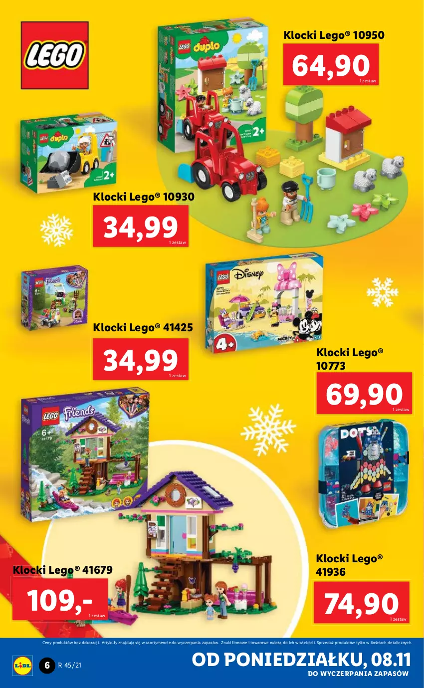 Gazetka promocyjna Lidl - GAZETKA - ważna 08.11 do 15.11.2021 - strona 6 - produkty: Klocki, LEGO