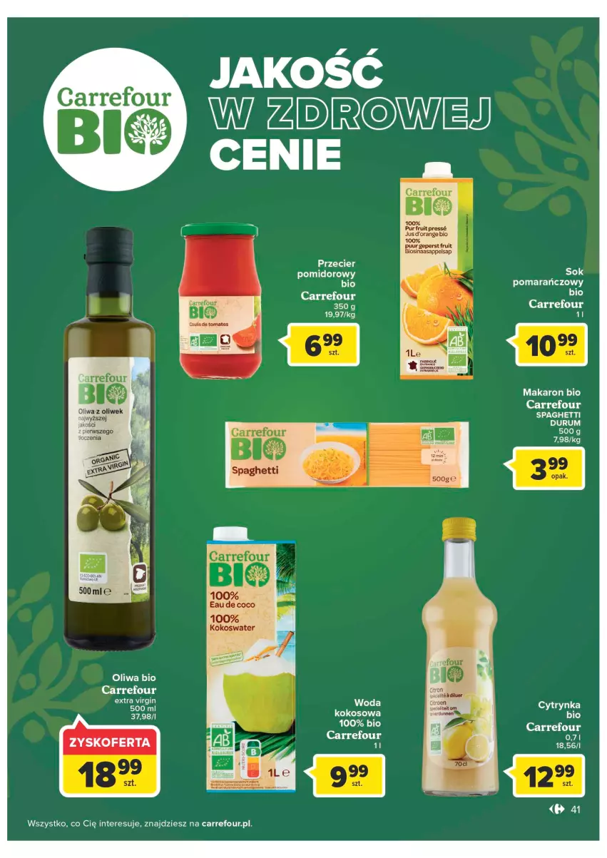 Gazetka promocyjna Carrefour - Gazetka Carrefour Zyskoteka - ważna 27.09 do 01.10.2022 - strona 41 - produkty: Kokos, Makaron, Rum, Woda