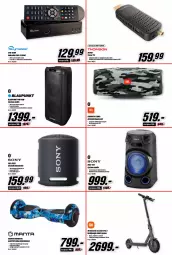 Gazetka promocyjna Media Markt - Gazetka Media Markt - Gazetka - ważna od 02.07 do 02.07.2022 - strona 8 - produkty: Por, Głośnik, Booster, Mikrofon, Sony, Głośnik bluetooth, Hulajnoga, Hulajnoga elektryczna