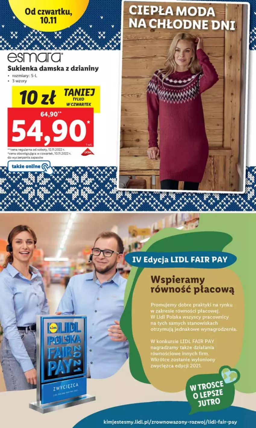 Gazetka promocyjna Lidl - GAZETKA - ważna 10.11 do 12.11.2022 - strona 44 - produkty: Fa, Sukienka, Wazon