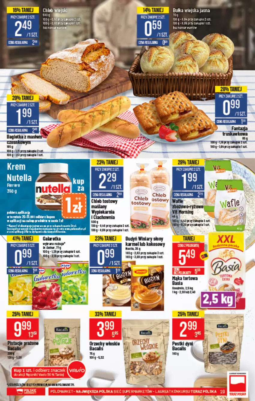 Gazetka promocyjna PoloMarket - Gazetka pomocyjna - ważna 25.08 do 31.08.2021 - strona 29 - produkty: Budyń, Chleb, Dell, Fa, Kokos, Nutella, Pistacje, Winiary